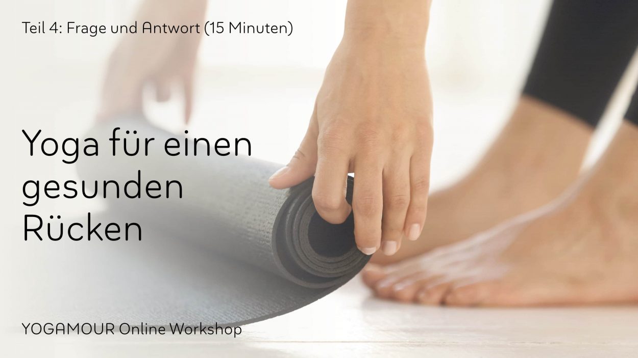Rücken-Workshop Teil 4: Fragen und Antworten