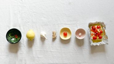 BBQ-Special: Feta in Folie mit Tomaten und Ingwer