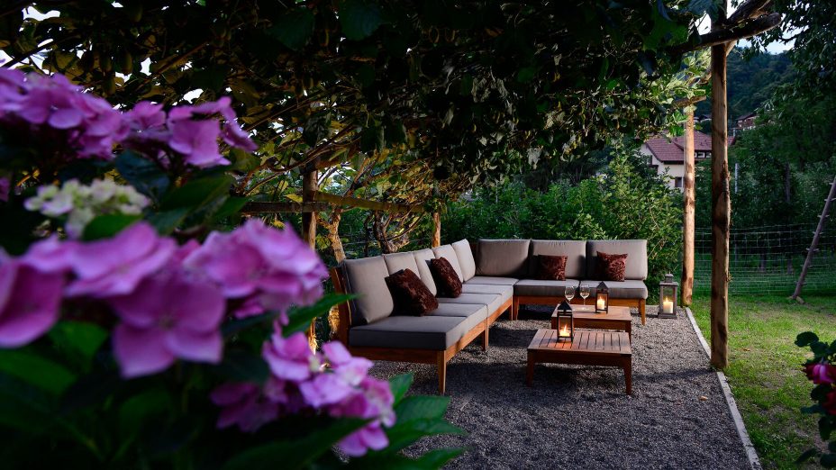 Hotel Schwarzschmied, Lana – Garten