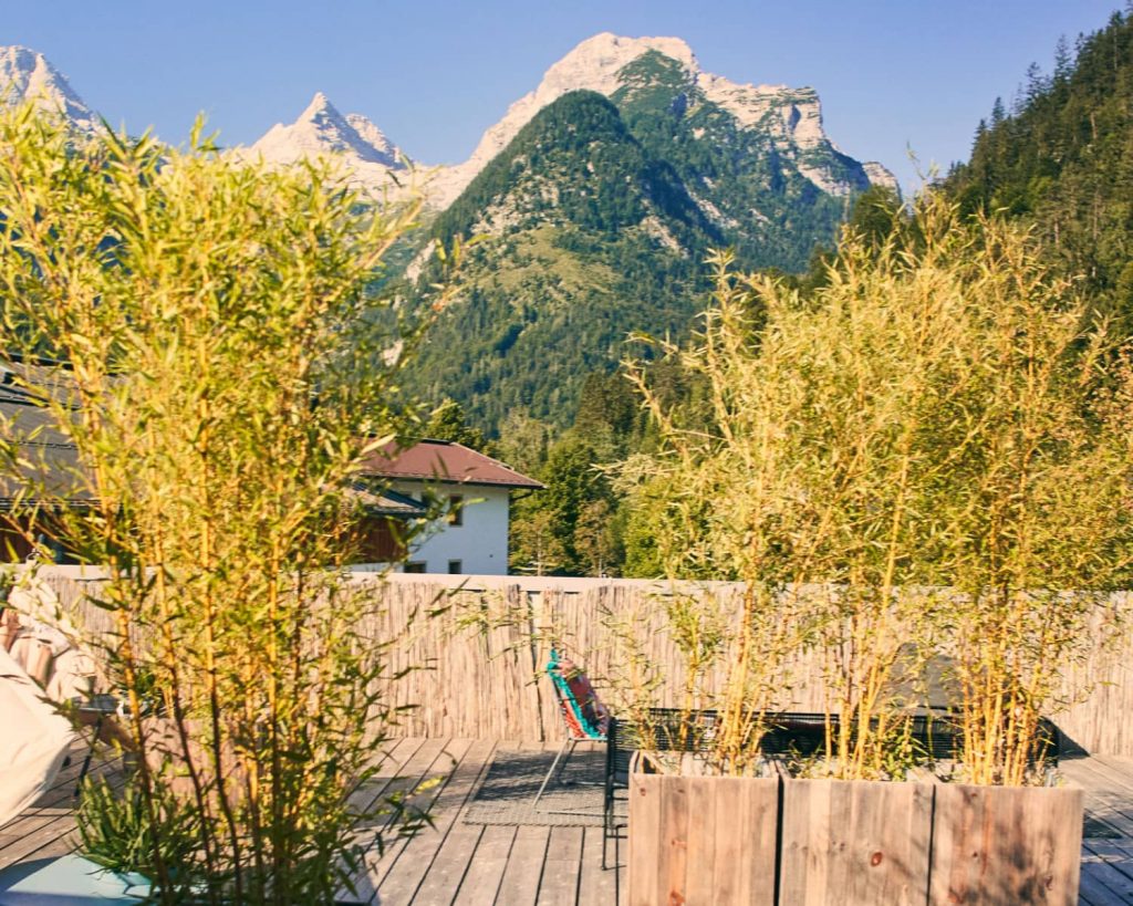 Steinerwirt Lofer – Ausblick von der Terrasse